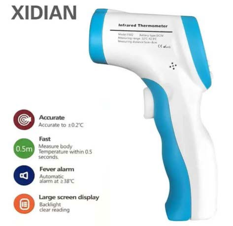 termometro infrarojo frente xidian 2