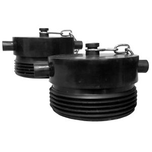 Tapon macho toma siamesa 2½"nst plastico
