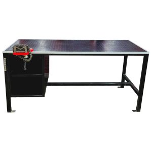 Mesa de trabajo con prensa de cadena