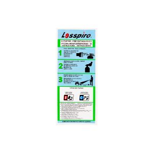 Etiqueta p/ext HFC236fa Lesspiro Automot