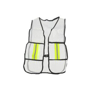 Chaleco de malla c/refl s/texto Blanco