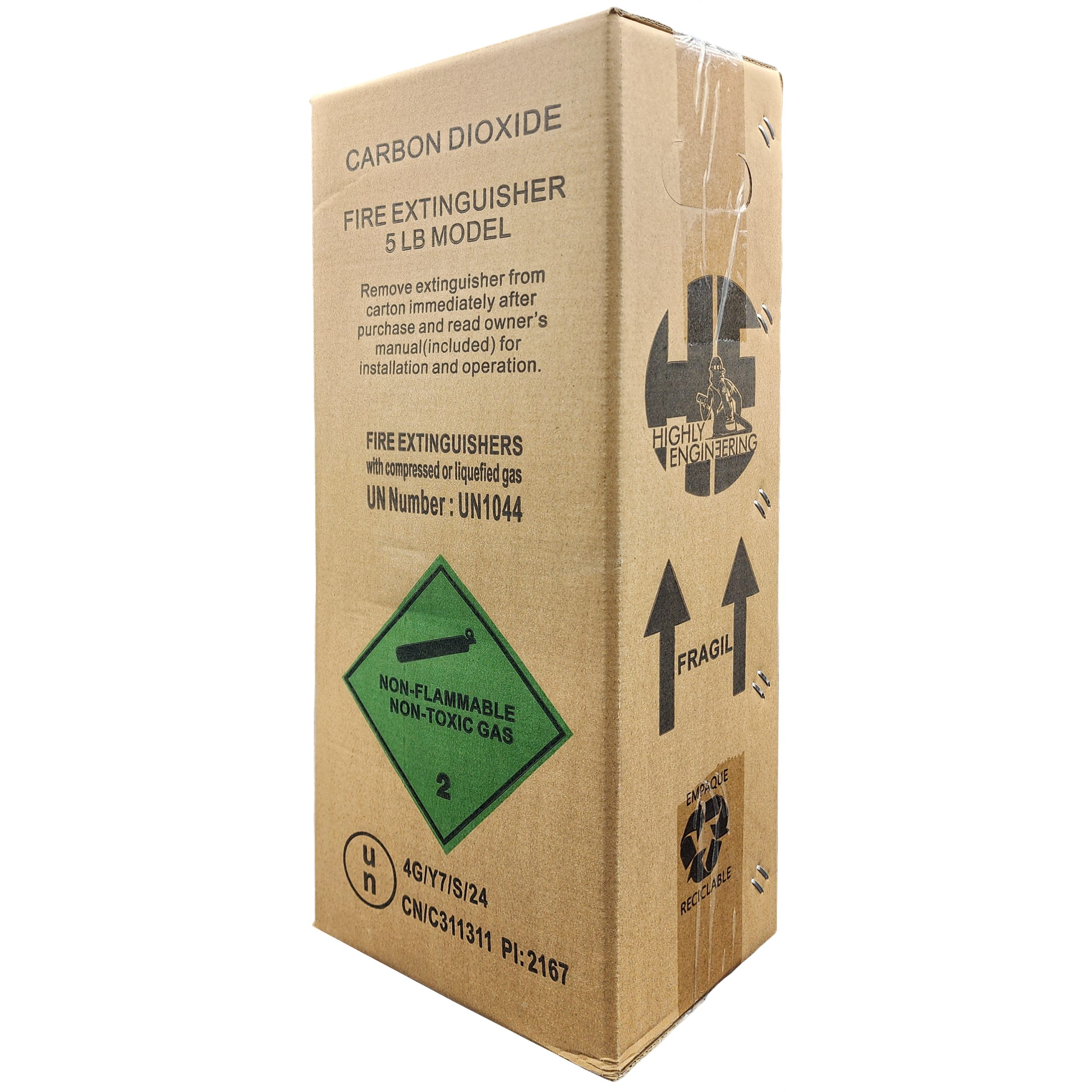 Extintor de CO₂ de 5 lbs HE - Image 4