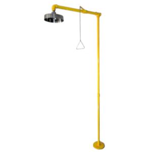 Regadera a piso c/campana acero inox