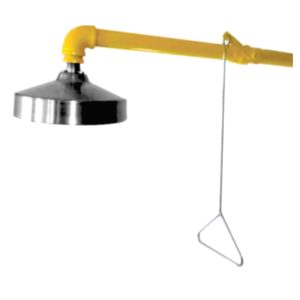 Regadera a pared c/campana acero inox