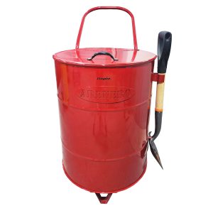 Arenero vertical contra incendios 100 litros rojo