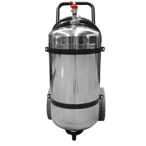 Kit unidad móvil vacía 50kg acero inoxidable Lesspiro